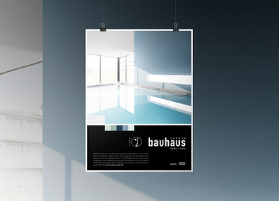 poster Bauhaustapete branding and identity graphic design keyvisual