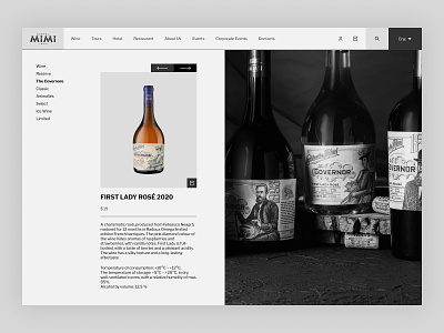 Castel MiMi - Concept web site branding castel design mimi minimalism moldova ui ux web webdesign website wine wordpress