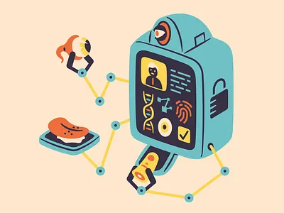 Sign In aftereffects animated animation check design dna finger fingerprint illustration illustrator laser motion profile secure tongue user vector