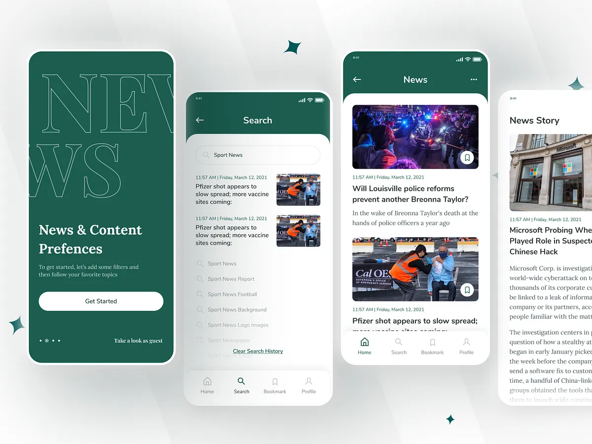 News App UI designs, themes, templates and downloadable graphic ...