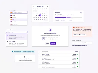 Grapes 🍇 Spendesk's design system app application components data table design design system finance fintech interface product design saas spendesk startup table ui ui kit ux web