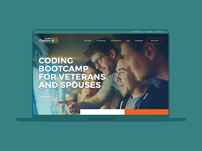 Web Design for Code Platoon laptop webdesign website website design