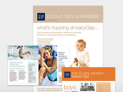 Gap Training Materials booklet branding brochure flyer graphic design print design training materials