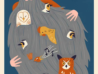 Man With A Beard childrens illustration edward lear illustration kid lit thunderandicecream