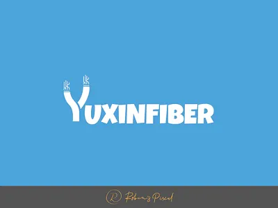 Yuxin Fiber Logo design design fiber logo design technology logo typography
