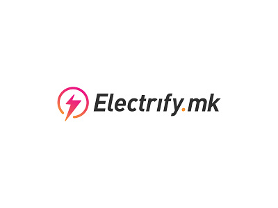 electrify.mk logo branding design flat icon logo minimal simple