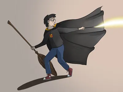 Harry Potter character design harry potter harrypotter hogwarts illustraion magic quidditch
