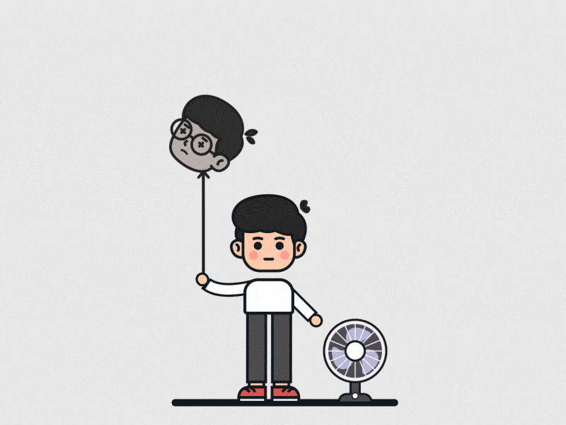 be baloooon..🎈 aftereffect aftereffects animation illustration loop motion ui