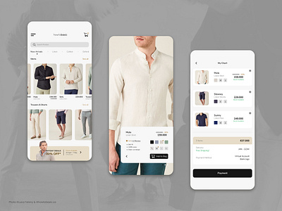 Clothing App - howtobasic.co clothing ecommerce app exploration fashion app ui uidesign