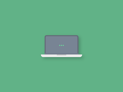 Tech Icons - Laptop design flat graphic icon laptop macbook modern pc tech technology vector
