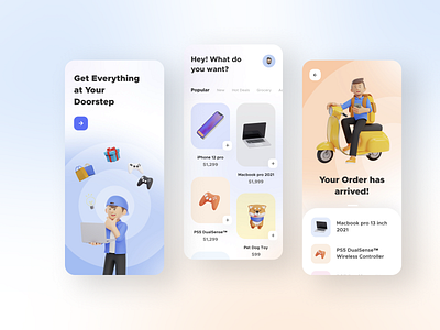 Ecommerce App UI Freebie 3d art app design best dribbble shot clean ui delivery app dribbble best shot ecommerce ecommerce app ecommerce business ecommerce design ecommerce shop minimal online shopping online store trend 2021 ui user experience user interface design userinterface ux