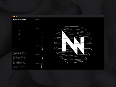 Northiness website. Take 1 3d 3d animation 3d art animation black and white cinema4d digital art experimental layout promo website typogaphy web design web ui website website design