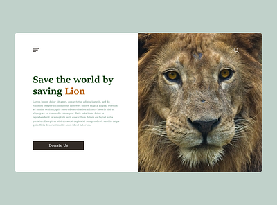 Save Lion branding clean design graphic design icon minimal ui ux web website