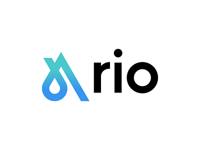 Rio buy and sell crypto logo design brand branding buy and sell crypto design graphic design illustration logo logo design minimal modern rio river ui