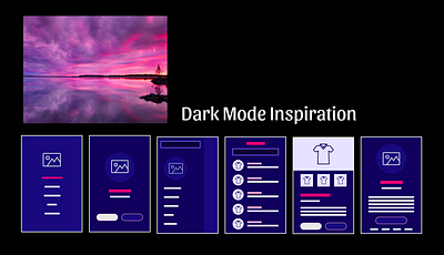 Dark mode: Sunset colors