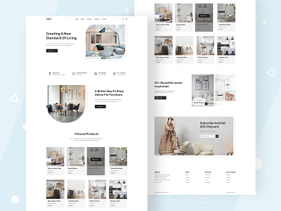 Furniture Landing Page UI app design dribbble figma furniture furniture design furniture ecommerce furniture website ui ui design ux