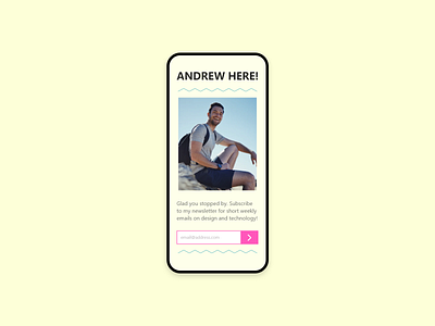 DailyUI::026 Subscribe #DailyUI design ui