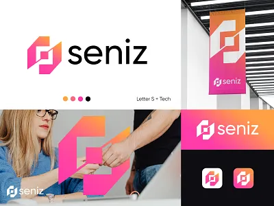 S + tech logo design a b c d e f g h i j k l m abstract logo app icon blockchain brand development brand identity branding design ecommerce fintech letter logo logomark logos minimal n o p q r s t u v w x y z saas startup logo tech technology trending logo