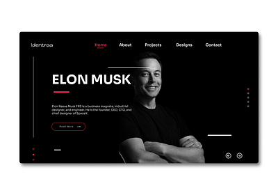 Portfolio Web Design design elon musk elon musk web design elonmusk enjoy the moment figma figma designers figmadesign ui uiux ux ux ui uxdesigner uxdesigns web