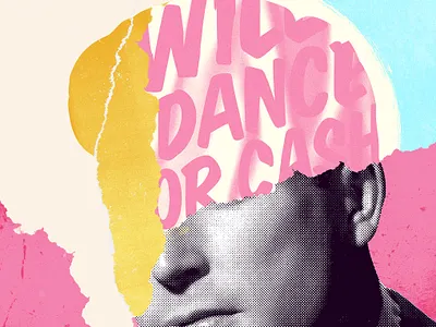 Smoker artwork collage illustration illustrator ripped poster screen print screenprint tear tornpaper