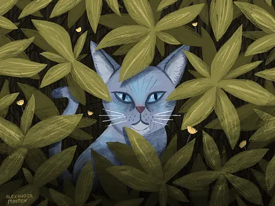 Those Darned Squirrels animals art character drawing editorial illustration kidlit painting plants texture