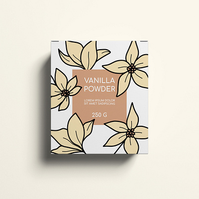 Package Design Vanilla Powder box design creative creativity design designer label label design label packaging labeldesign labels modern package package design packaging packaging design