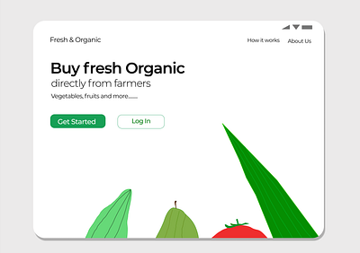 Organic Produce iPad App version Concept app design app icon colorful design design design language figmadesign fruit app illustration ipad app ipad design typography ui ui concept ui patterns uidesign uiux vector vegetables visual design