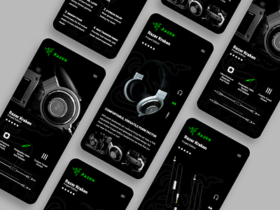 Razer Kraken Forged Edition 3d animation app art black brand branding character clean concept creative design flat graphic graphic design illustration logo minimal typogaphy ui