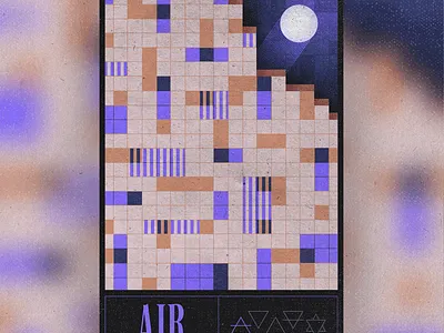 Air air card cards elements geometric graphic design illustration magic mystical nft procreate trading ytexture