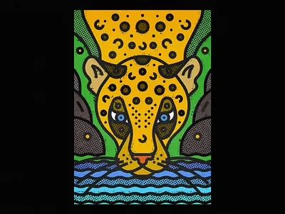 Leopard animal animal illustration artwork big cat big cats design digital art digital illustration ecosystem feline geometric illustration leopard lines nature poster society6 texture thick lines vector art