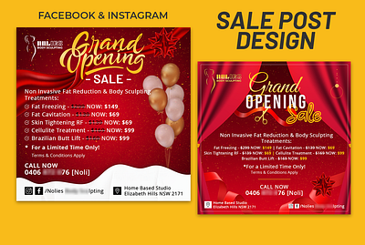 Social Media Sale Post Design facebook ads instagram post sale banner sale post social media banner social media design