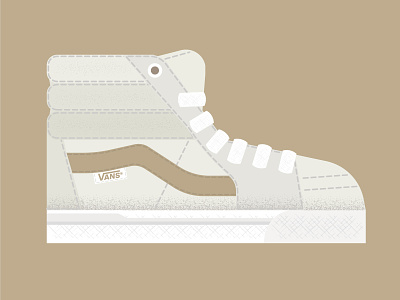 Vans Shoe graphic illustration illustrator shoe textures vans