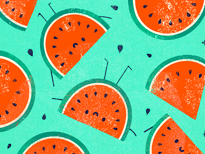 Summer pattern 02 pattern summer summertime watermelon