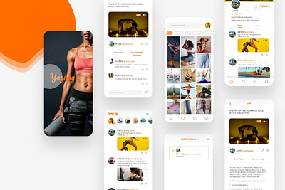 Yogi! branding design graphic design icon illustration minimal mobile typography web website