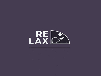 Relax - 158/365 clean planet relax saturn simple typography