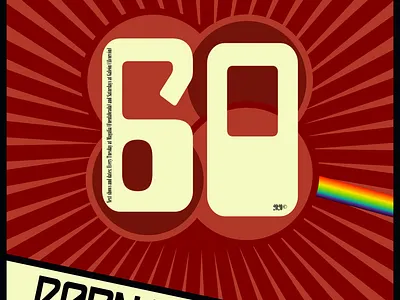 Poster + Portrait Sticker for Dad's 60th birthday color design illustration portrait poster sticker