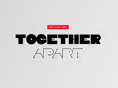 Together Apart Retreat T-shirt t shirt typography