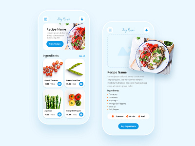 Buy Recipe App android app design application ecommerse food ios mobile mobile ui recipe recipe app ui ux