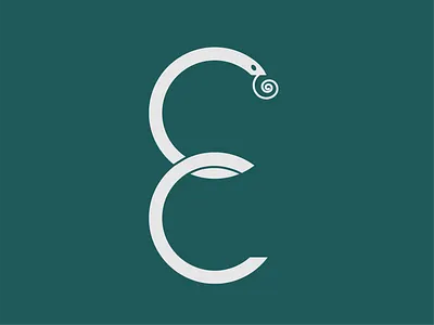 36 days of Type - letter "E" 36days e 36daysoftype 36daysoftype08 animal brand branding identity illustrator letter logo snake typography