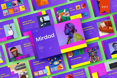 Mirdad - Presentation Template clean colorful company corporate google slides keynote modern multipurpose multipurpose template photography pitch deck portfolio powerpoint presentation studio template unique web design web development website