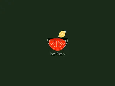 BB FRESH logotype branding delivery logo design logo logotype