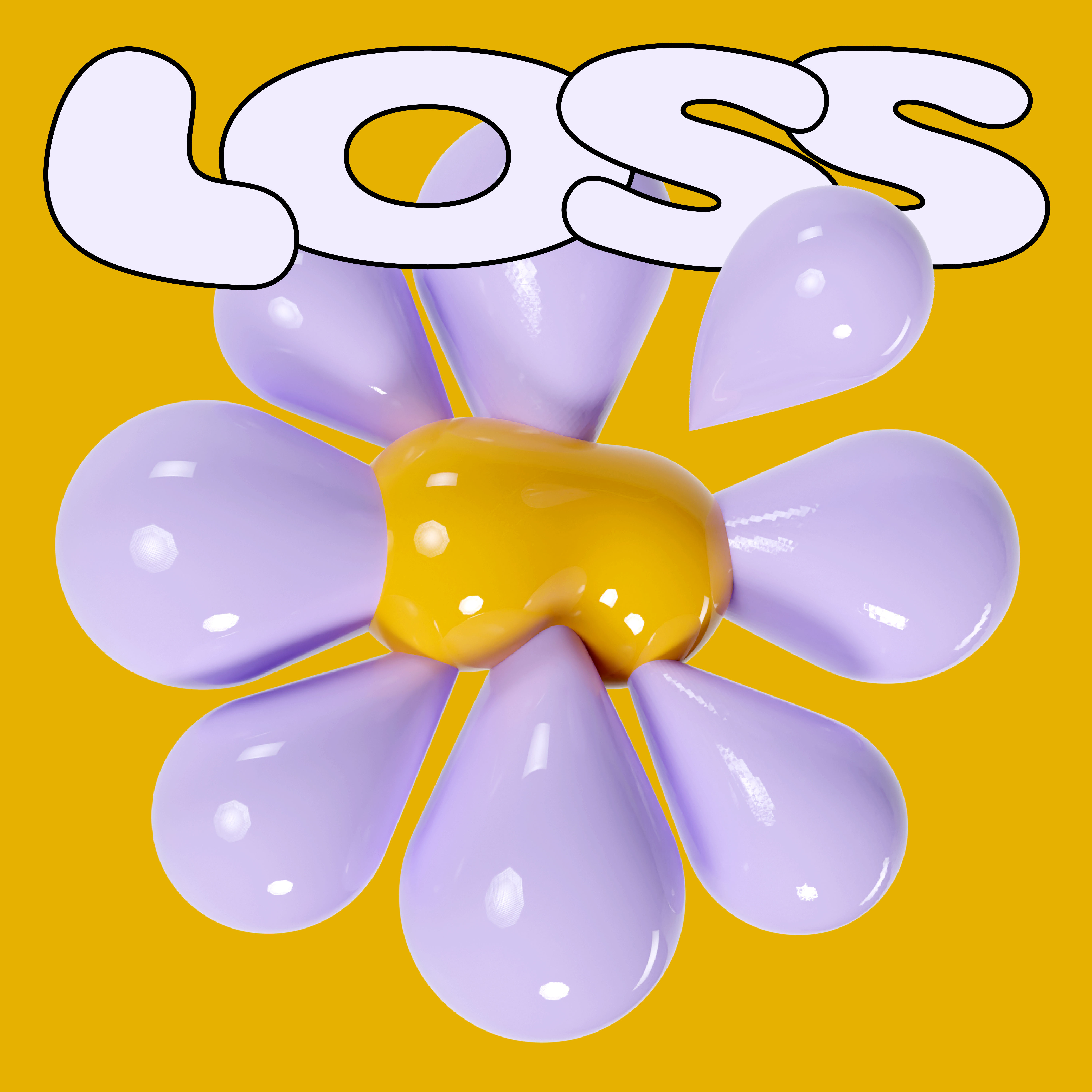 loss 2d 3d abstract blender bright character color cute daisy design flat flower happy illustration logo poster print sunshine type vector