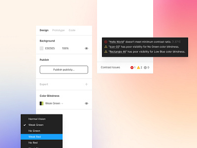 Accessibility features for Figma accessibility accessible color blindness color contrast contrast issues figma ux