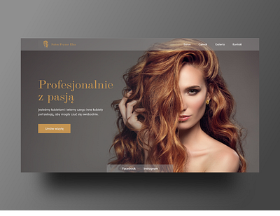 Women's hairdressing salon adobexd beauty design hair salon poland ui