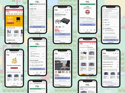 Retro Games app branding design design app ecommerce ecommerce app oldschool pokemon retrogames ui ux