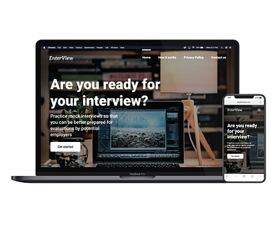 ENTERVIEW design ui ux web