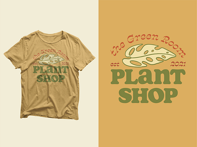 Plant Shop Tshirt Design graphic design marketing merch design merchandise merchandise design plant plant shop retro font retro type t shirt t shirt art t shirt design t shirt designer typeface typography