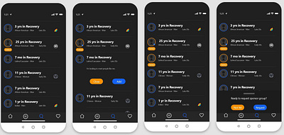 In my shoes app 3 app branding business drugs logo substance abuse ui ux