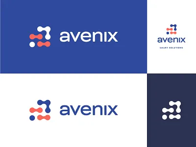 Avenix (redesign) ai artificial intelligence brand brand identity branding flat logic logo proposal redesign software development