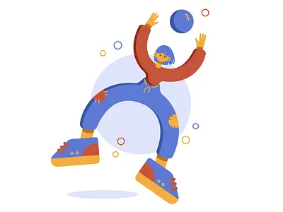 Goalkeeper ⚽ adobe illustrator ball character football football club game girl goalkeeper illustration outdoors sneakers summer vector web woman